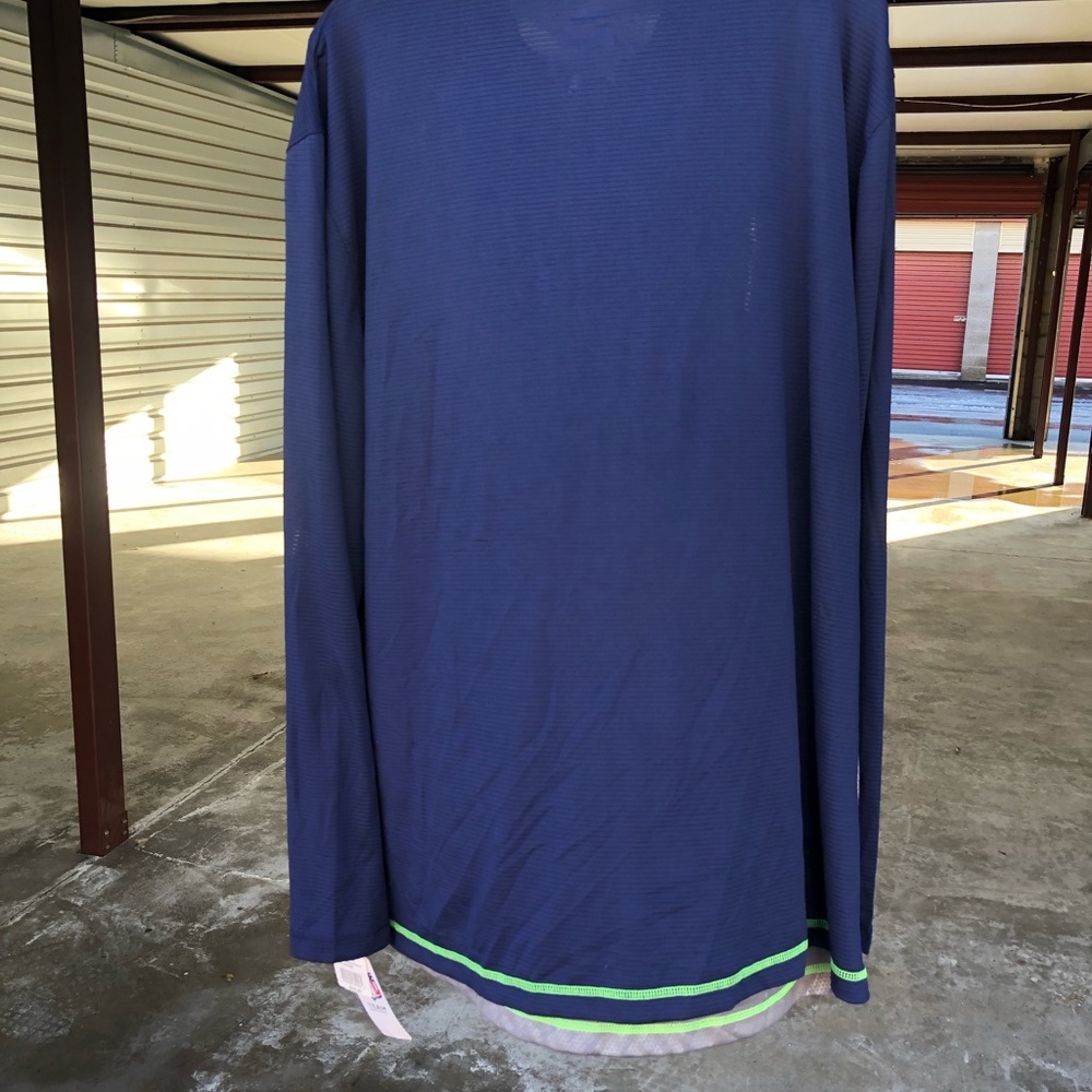 NFL Team Apparel Seattle Seahawks Mens 1/4 Zip Pullover Jacket TX3 Cool Size 2XL - Picture 4 of 12